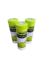 BAAZ Heavy Duty Pretaped Masking Film 2700mm x 17m | 24mm Tape | Thick Plastic Film